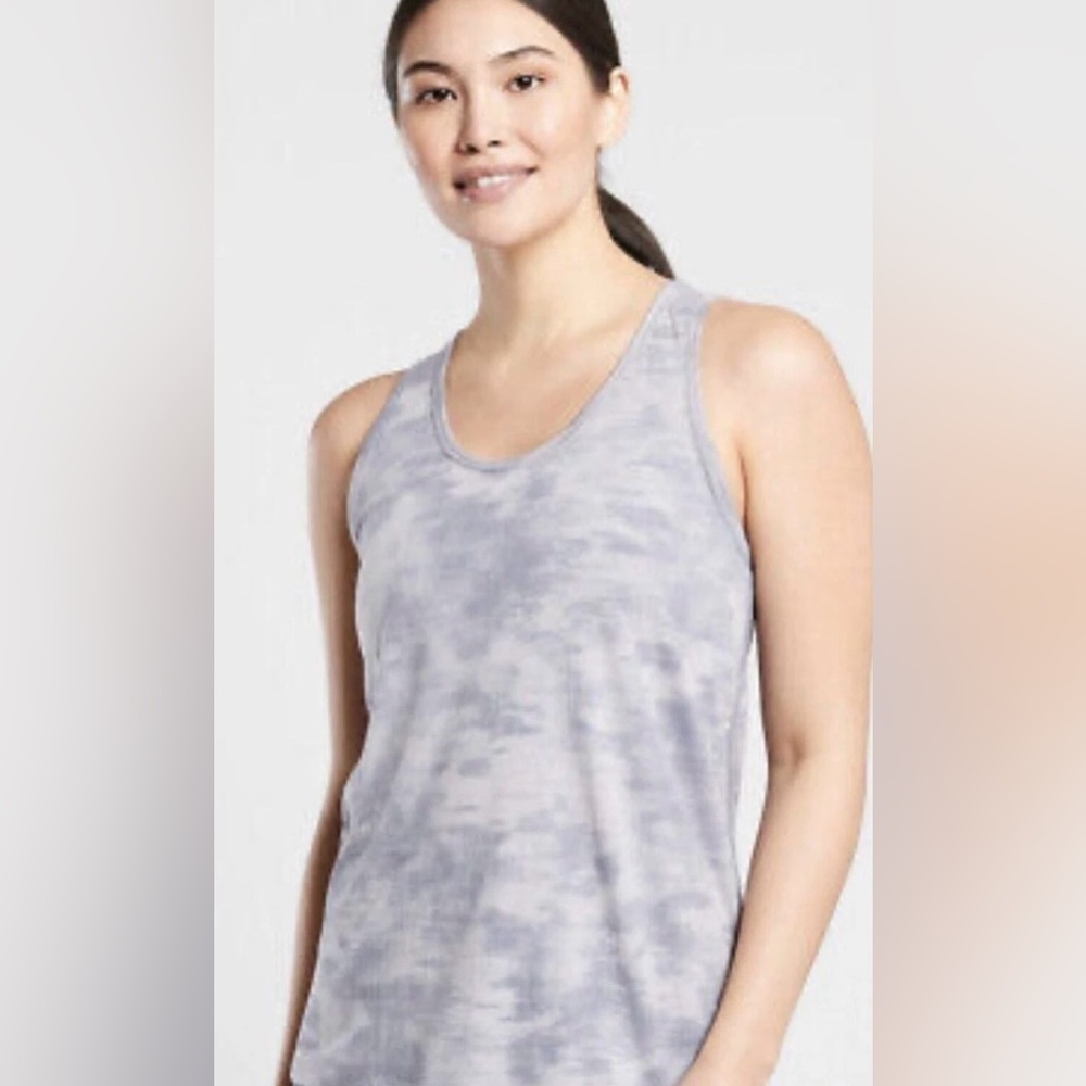 Athleta Organic Daily Tie Dye Tank Women’s Purple Sleeveless Small